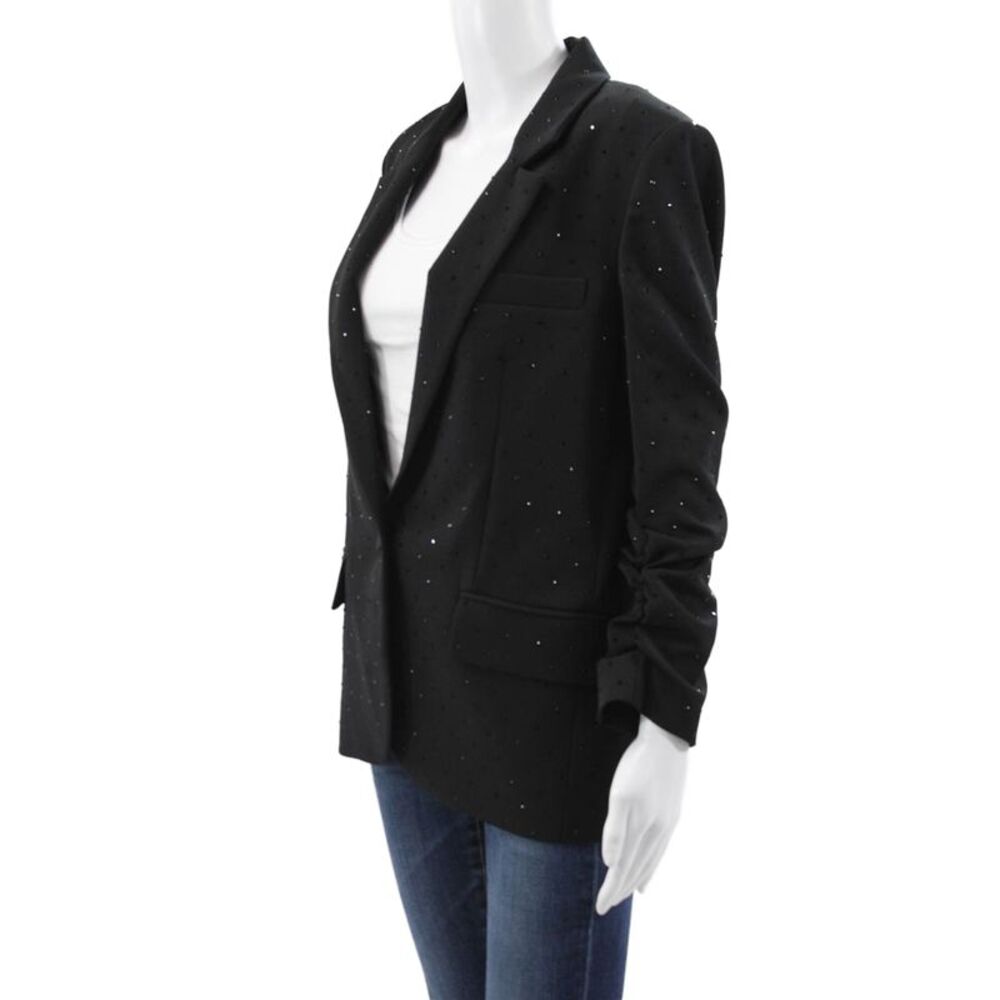 Generation Love Womens Black Button Blazer 3/4 Sleeve Size S - Picture 2 of 6